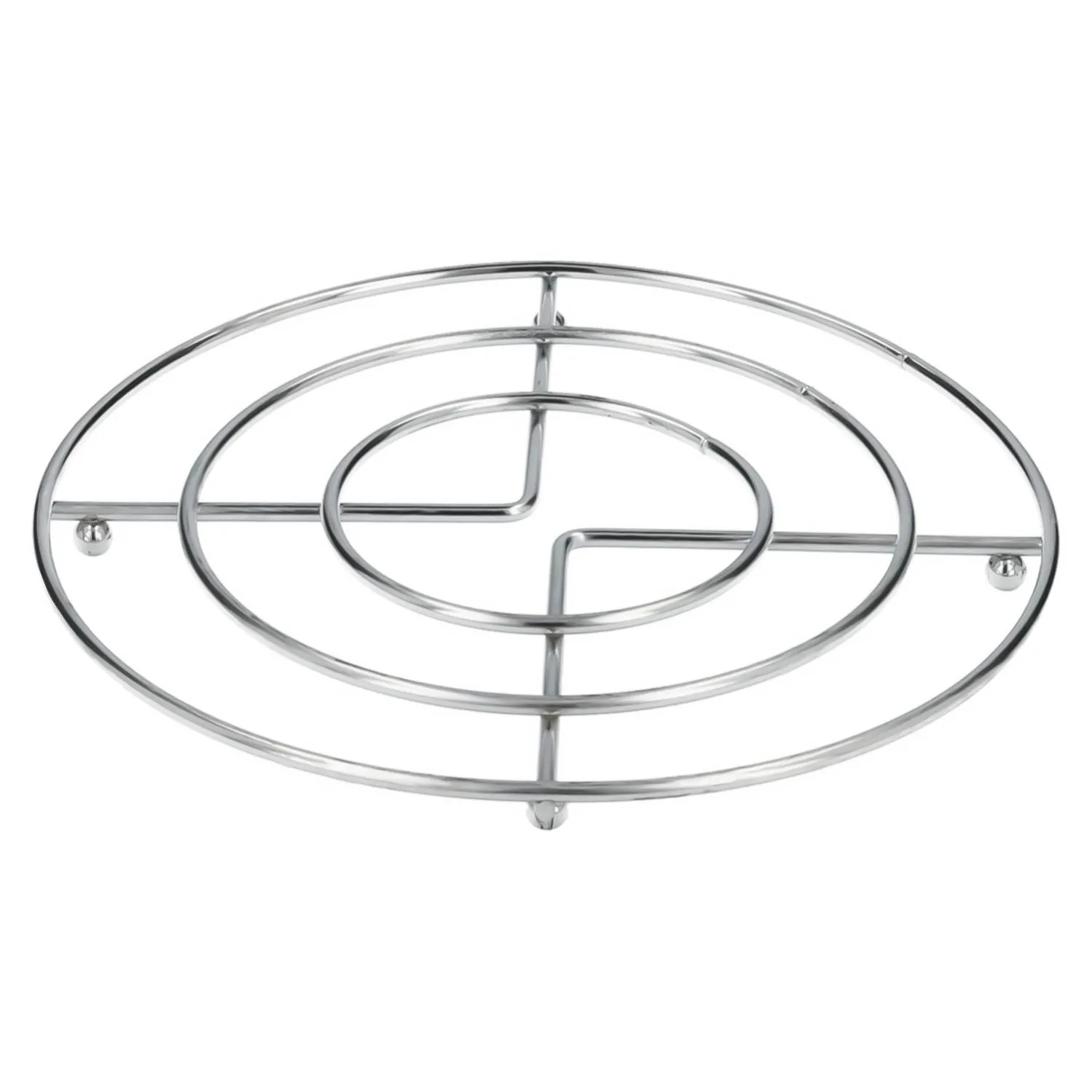 Salvamantel redondo acero Inoxidable 17.5 cm Plateado