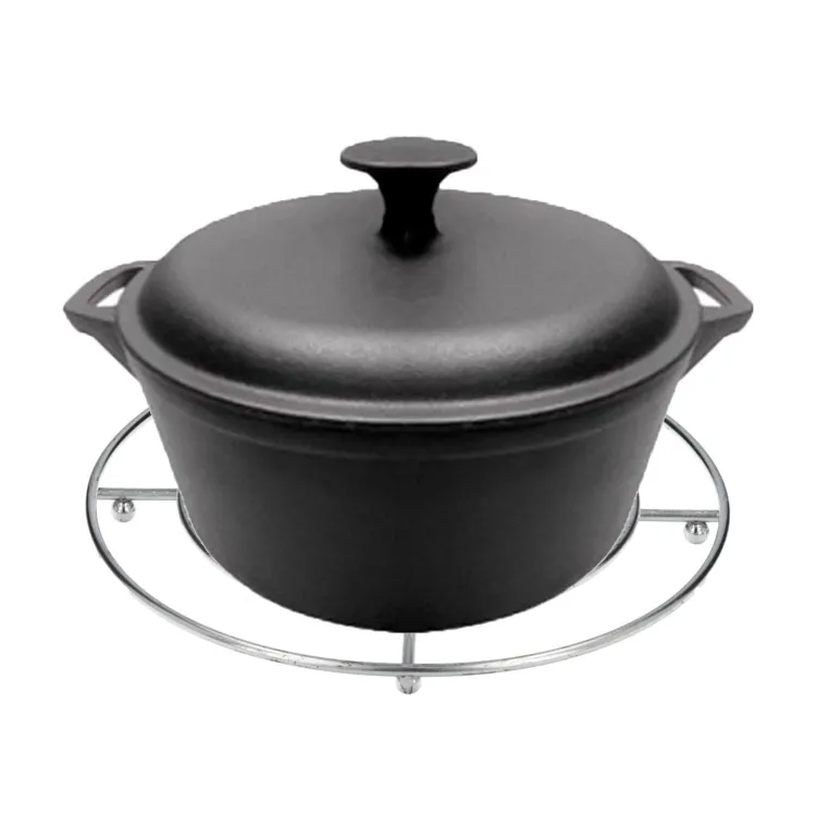 Salvamantel redondo acero Inoxidable 17.5 cm Plateado