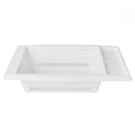 Escurreplatos para fregadero de plastico  Blanco