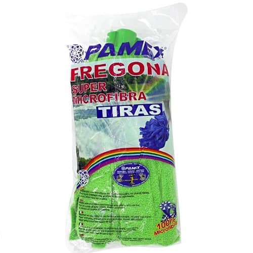 Fregona Ecologica Micro Fibra Tiras Planas  Verde