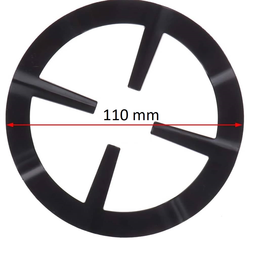 Soporte universal cocina y acampada Hierro Fundido Trébedes 110 mm Negro