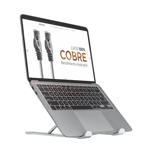 Soporte tablet y portatil de Sobremesa ajustable  Gris