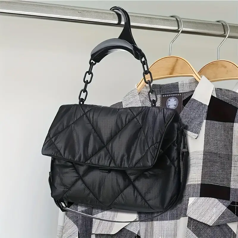 Colgador Bolsos Armario plástico  Negro
