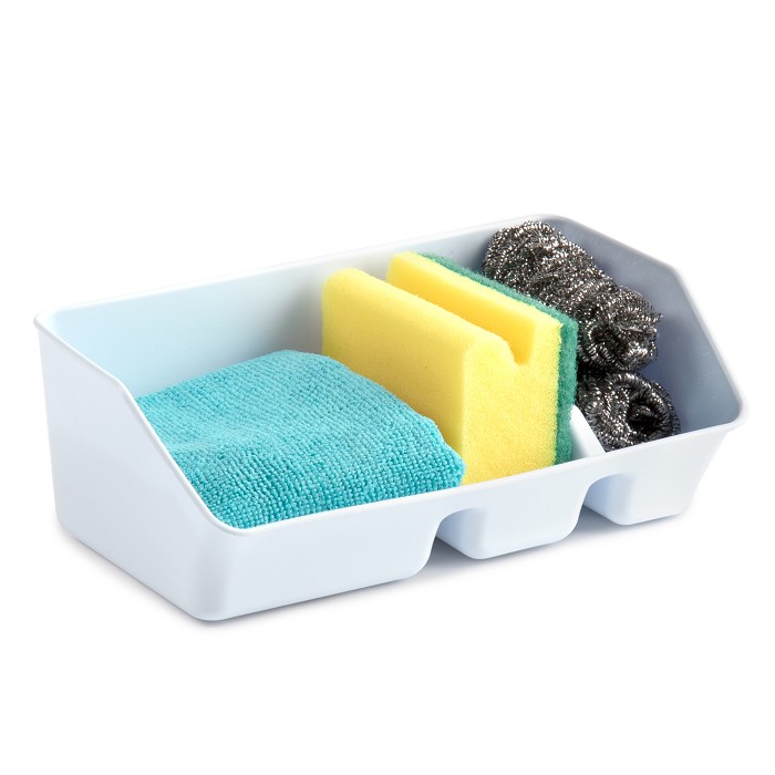Organizador fregadero estropajero plastico  Blanco
