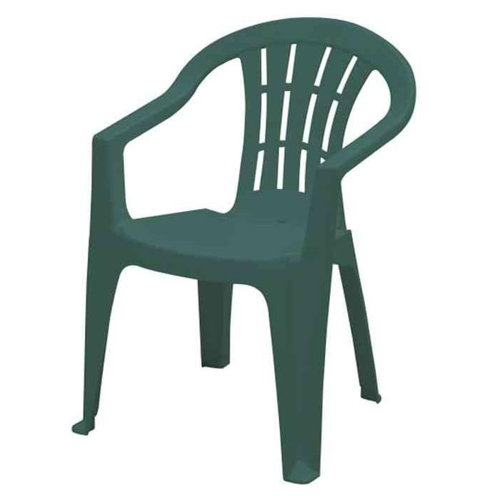 Silla plastico apilable  Verde