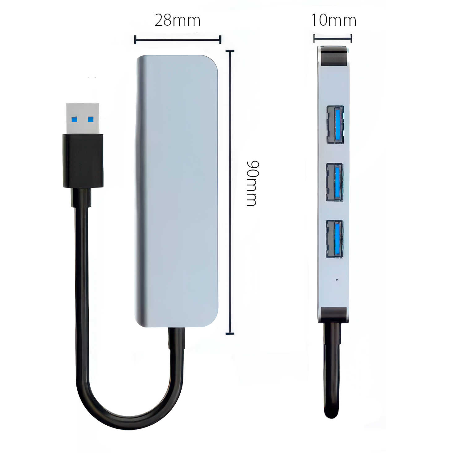 Hub USB 3.0 con 4 puertos 5V 2A