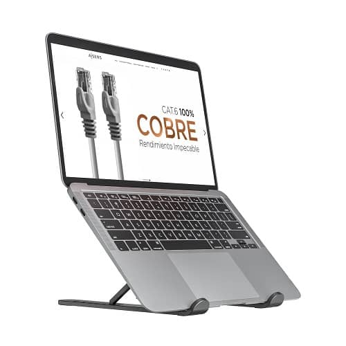 Soporte tablet y portatil de Sobremesa ajustable  Negro