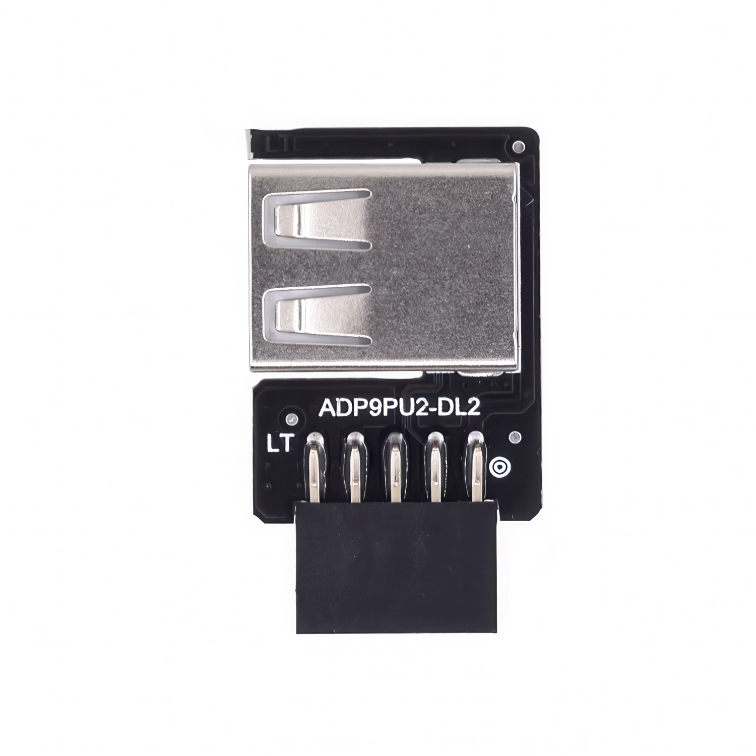 Adaptador panel frontal USB 2.0 hembra a 9 pines hembra doble izquierda