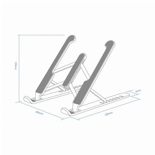 Soporte tablet y portatil de Sobremesa ajustable  Negro
