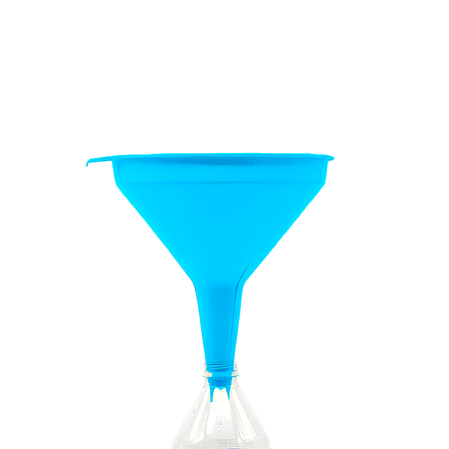 Embudo de plastico 19 cm Azul