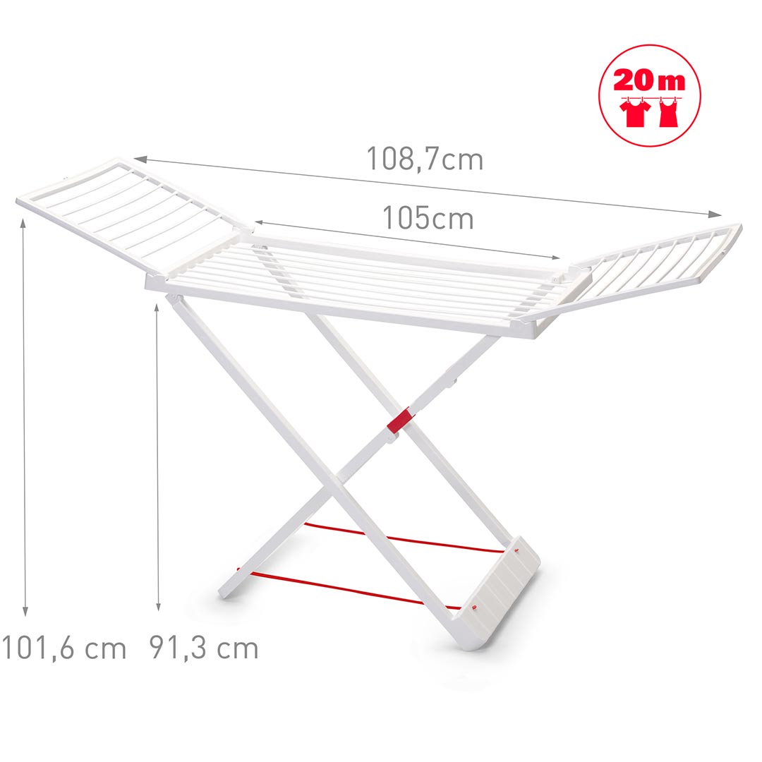 Tendedero Plegable plastico  Blanco