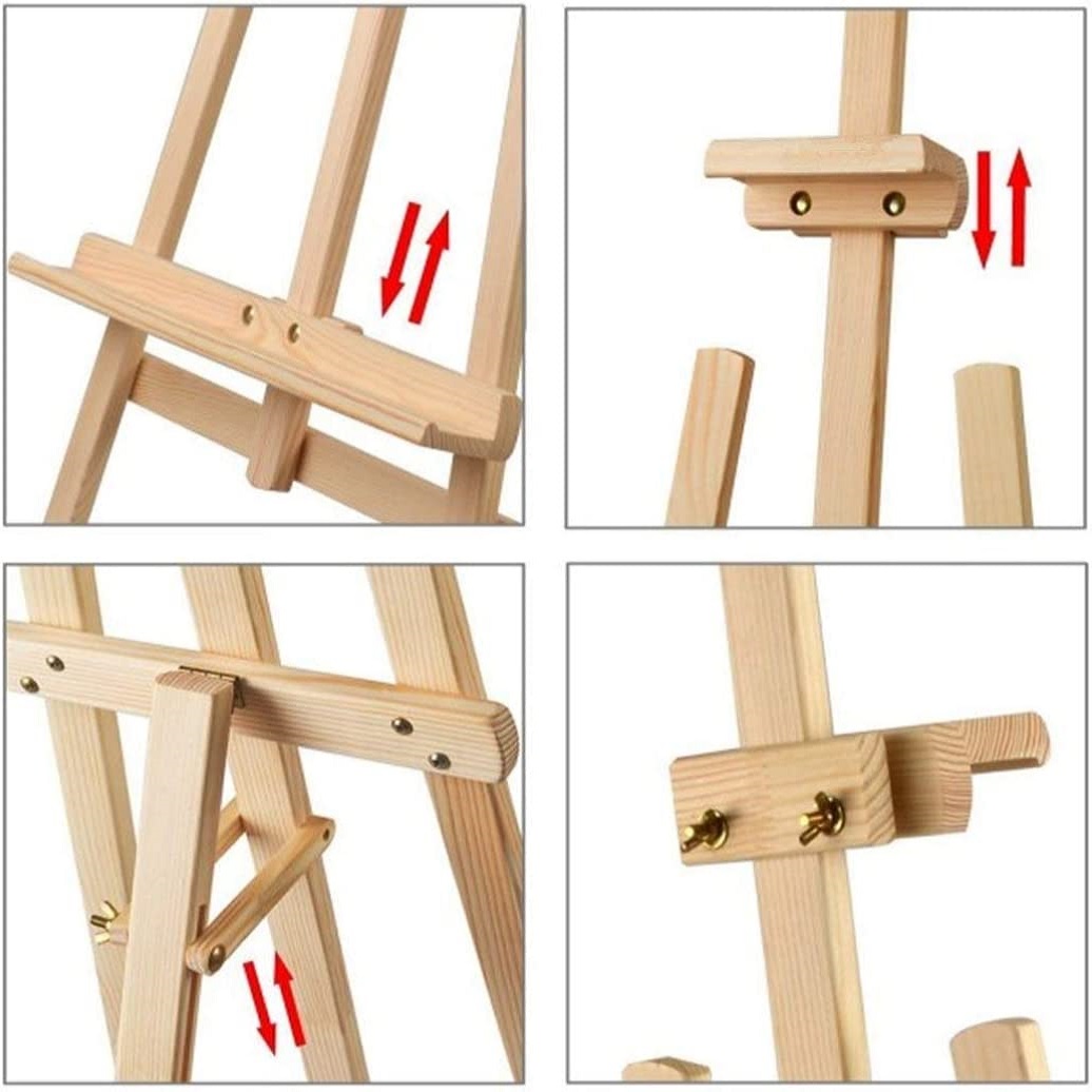 Caballete madera de pintura para suelo 70 cm