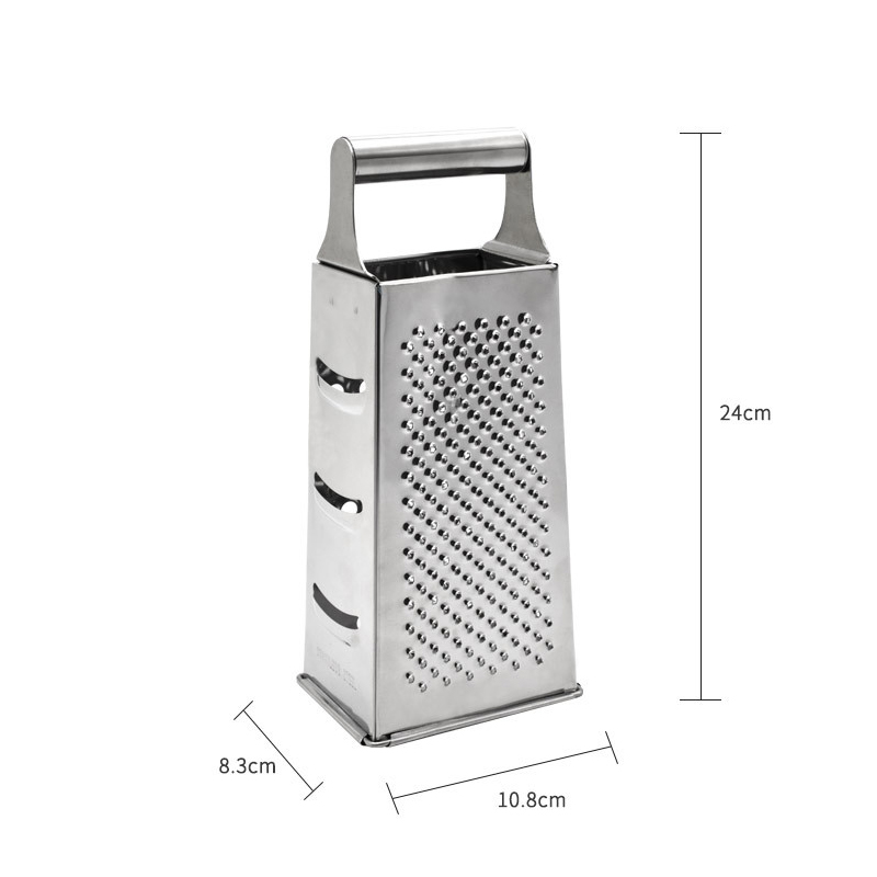 Rallador de Acero Inoxidable 4 caras cocina  Plateado