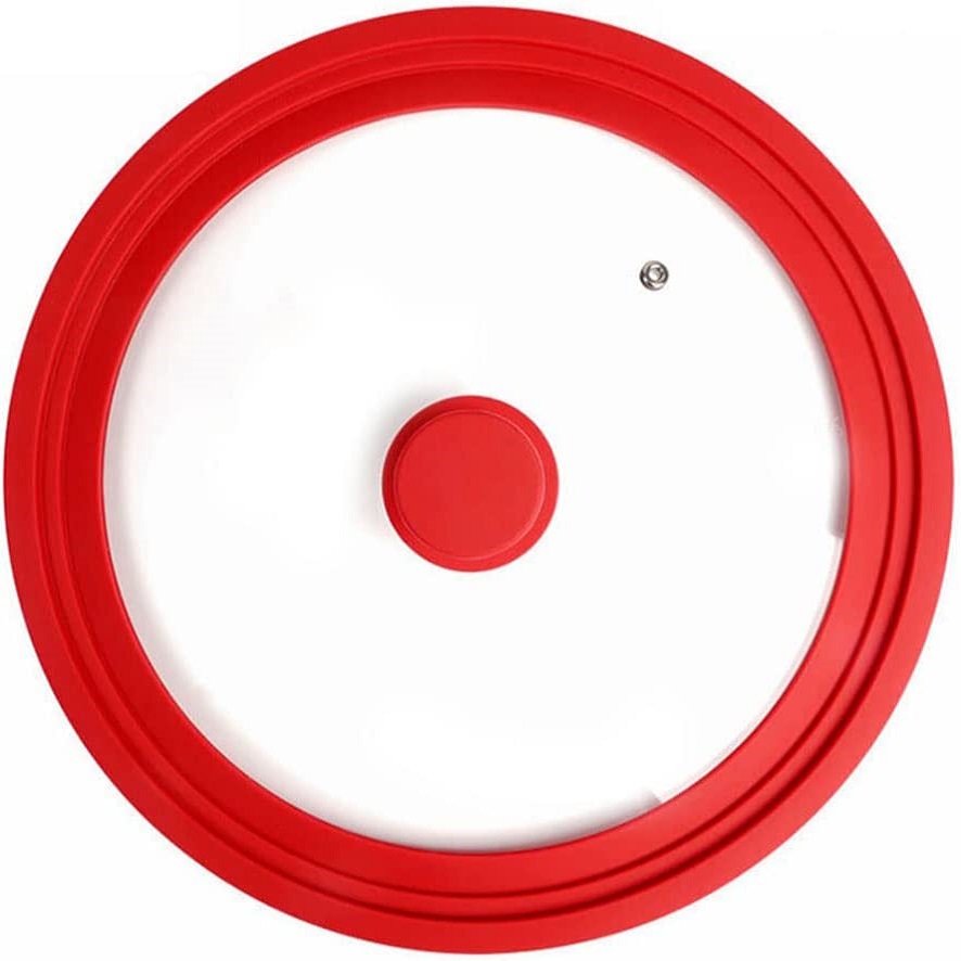 Tapa para sartenes de 20 a 24 cm borde silicona  Transparente