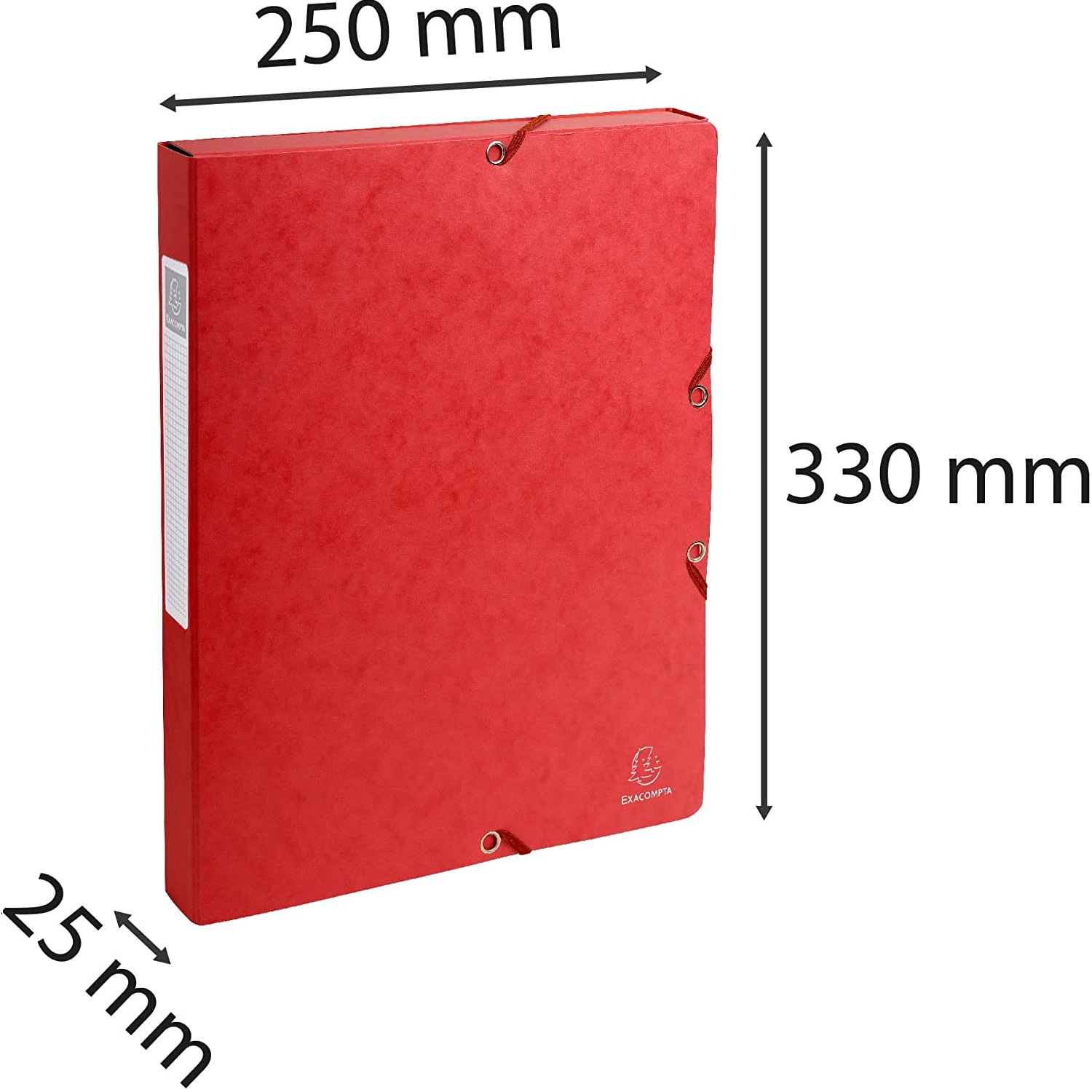 Carpeta de proyecto con goma lomo 25 mm A4 Rojo