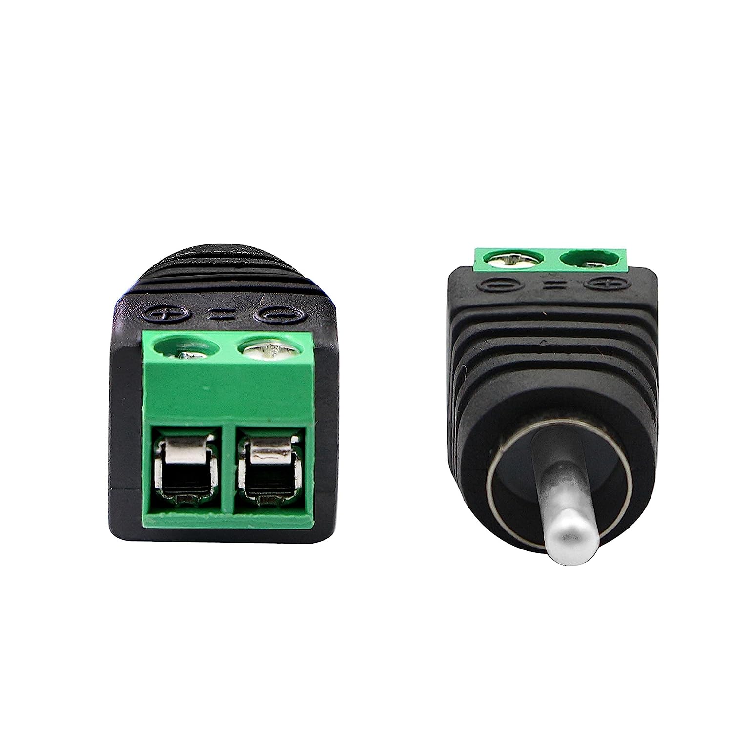 Conector RCA macho Terminal de tornillo  Negro
