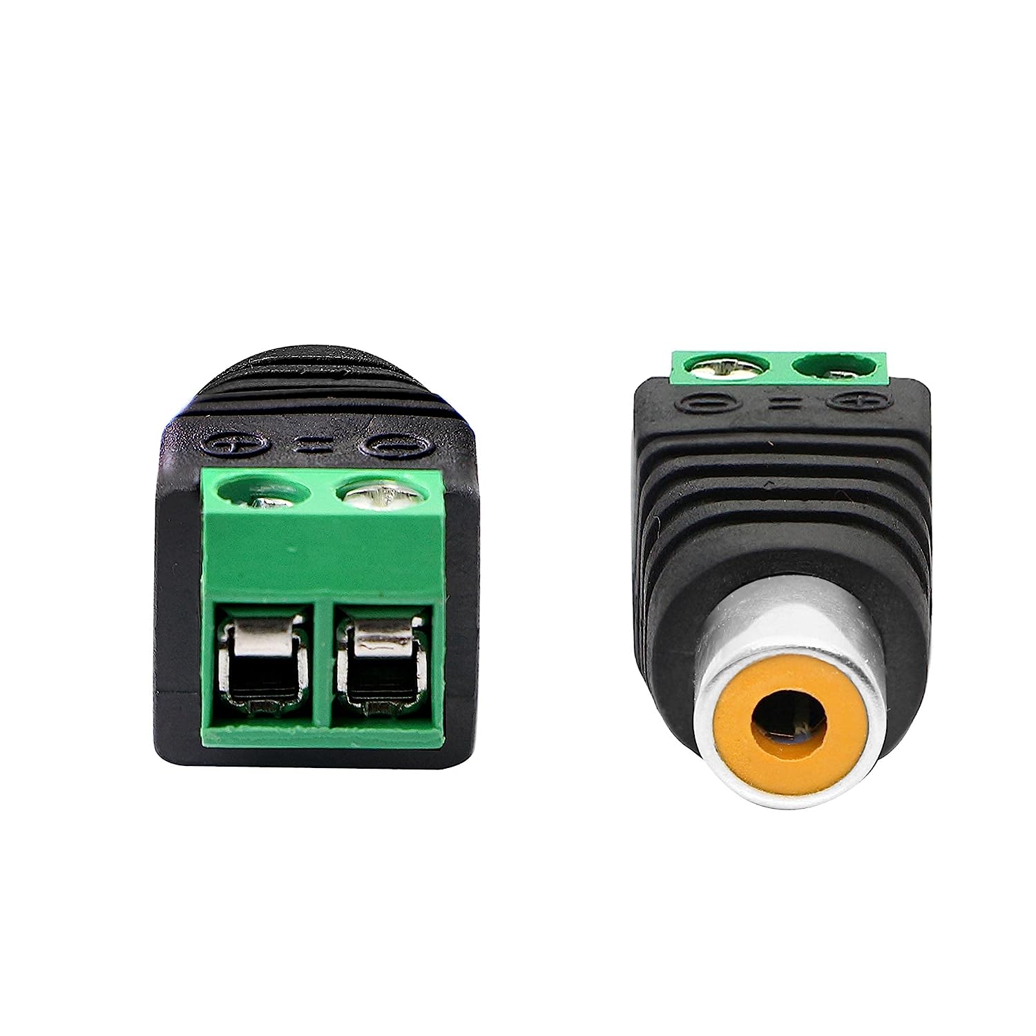 Conector RCA hembra Terminal de tornillo  Negro