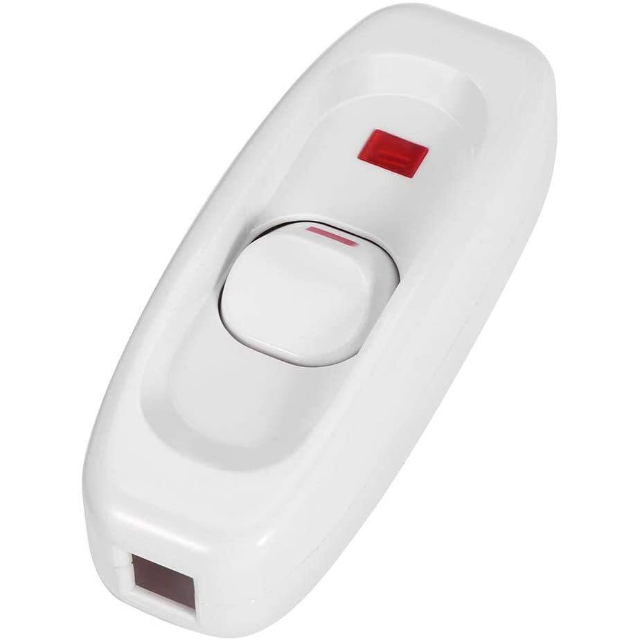 Interruptor LED pasante aereo unipolar lampara 250V 10A  Blanco