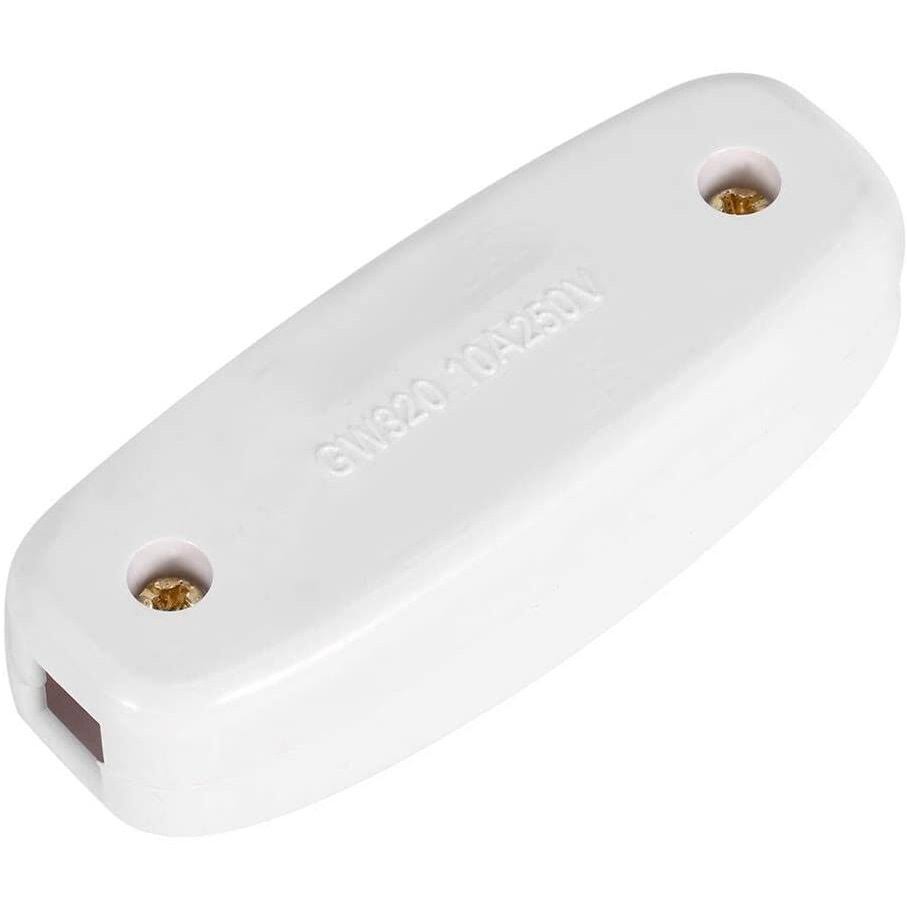 Interruptor LED pasante aereo unipolar lampara 250V 10A  Blanco