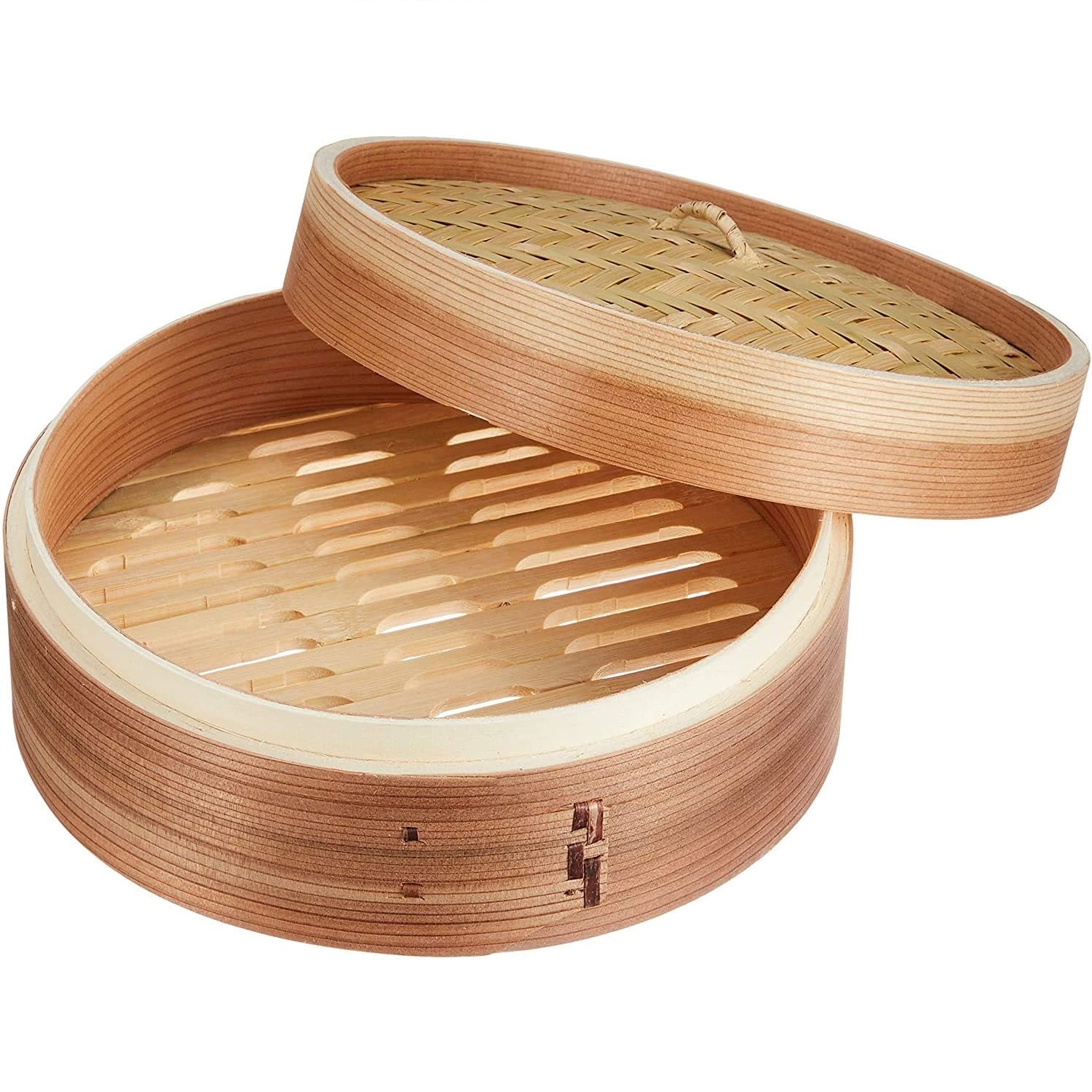 Cesta de Vapor de Bambú para Cocinar Asiático 20 cm