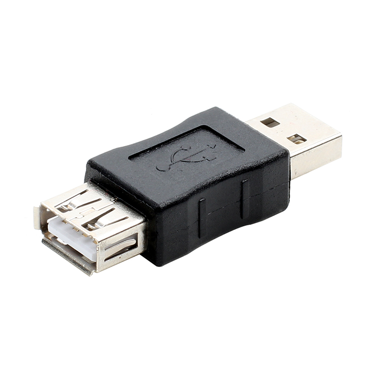 Adaptador USB 2.0 hembra a USB Macho Tipo A  Negro
