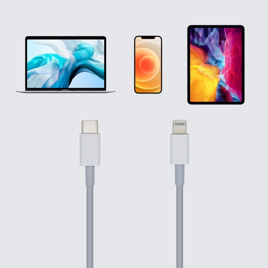 Cable Lightning a USB-C USB 2.0 2 M Blanco