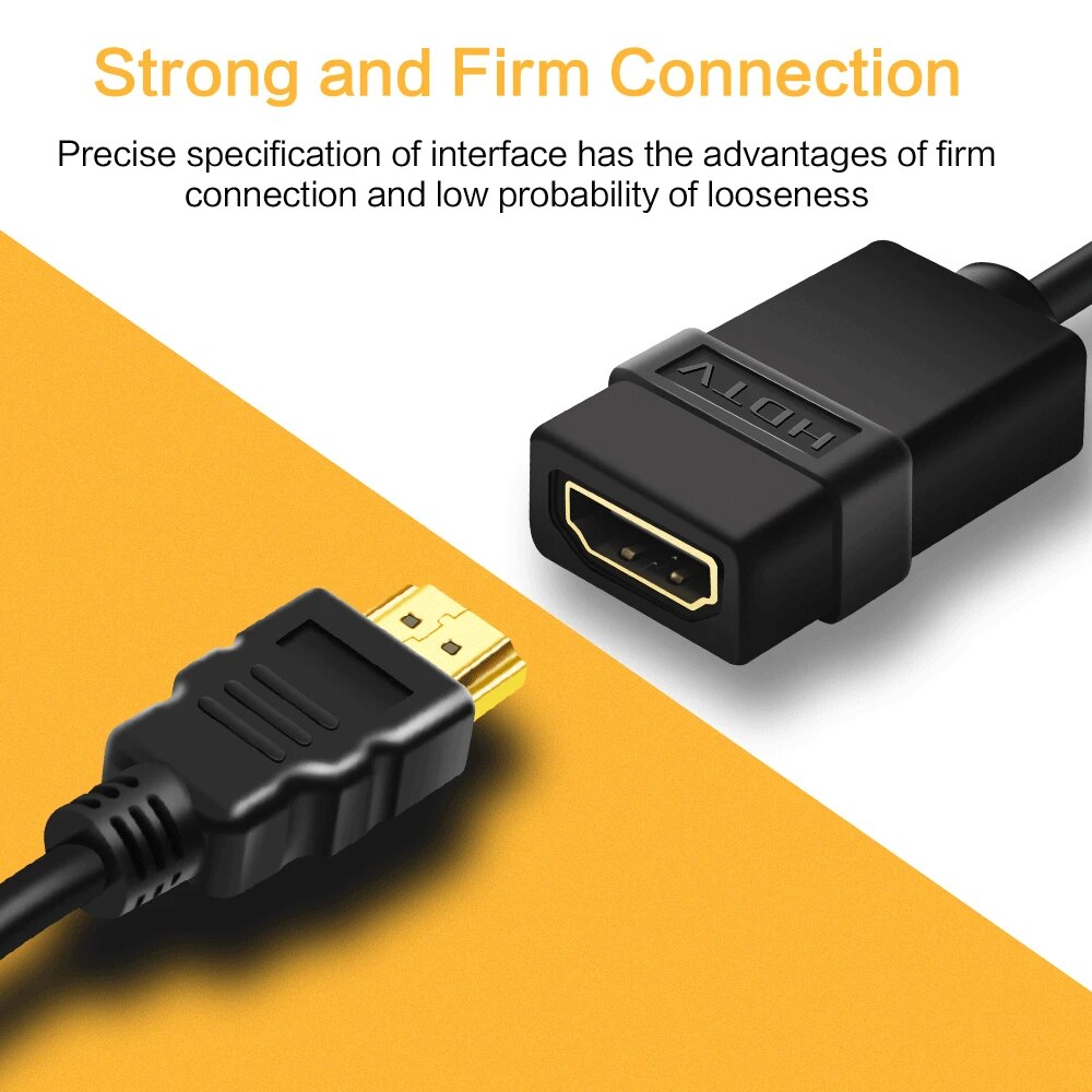 Cable Extension HDMI Macho A Hembra 2 M Negro