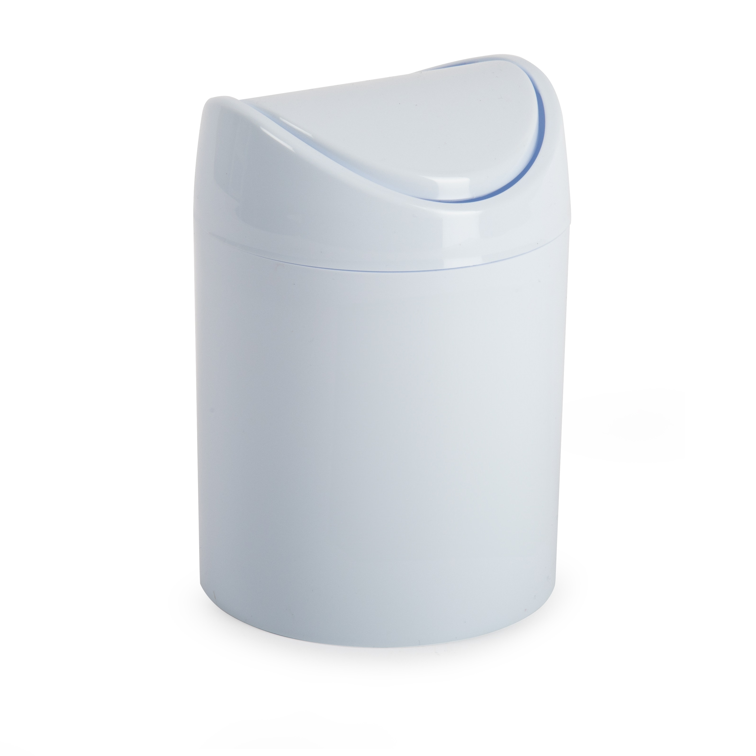 Papelera basculante plástico para mesa 1.4 Litros Blanco