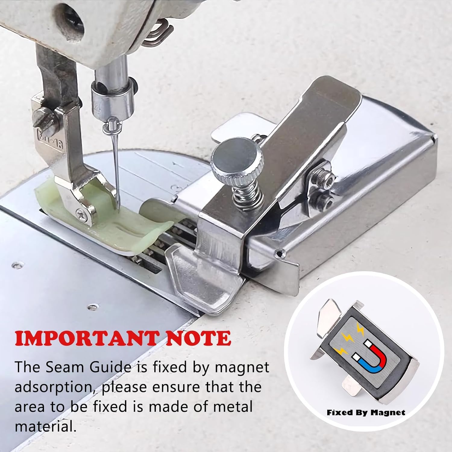 Guia de costura magnetica para maquina coser