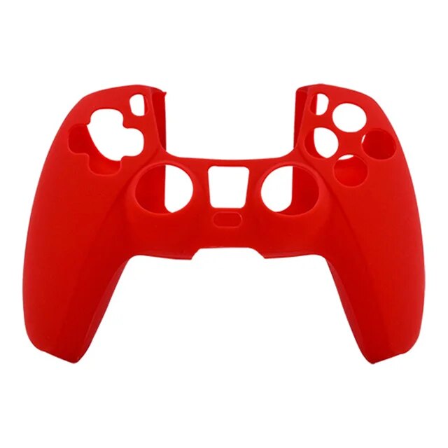 Funda carcasa protector silicona para mando PS5  Rojo