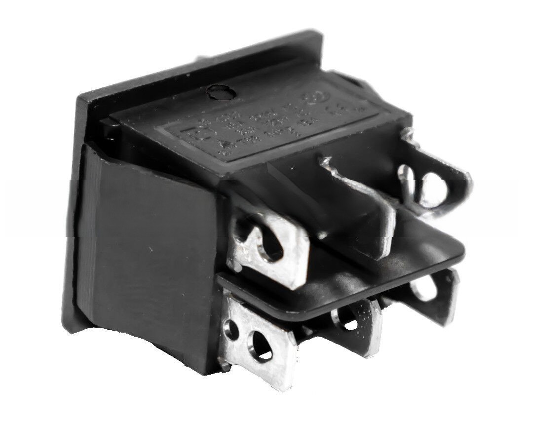 Interruptor basculante de 6 vias ON/OFF/ON sin LED  Rojo 16 A