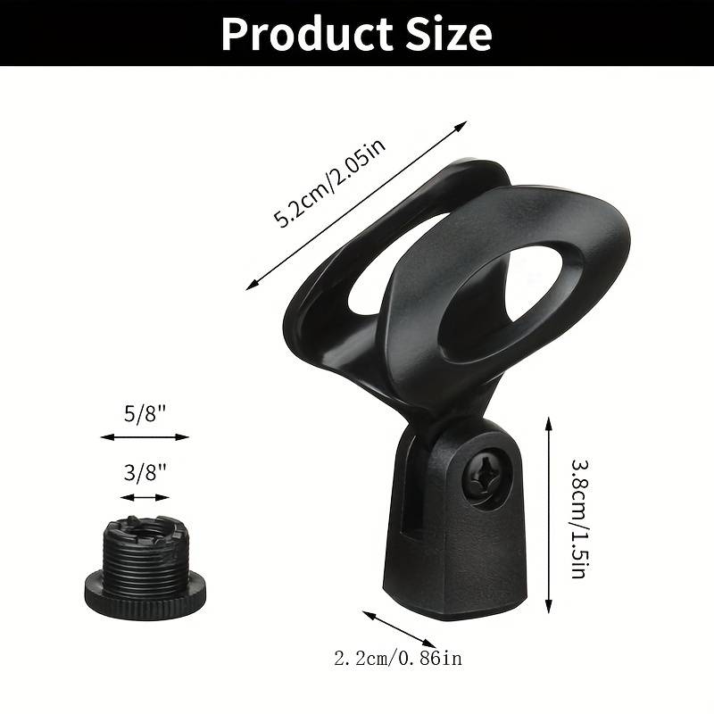Soporte De Pinza Para Micrófono Universal  Negro