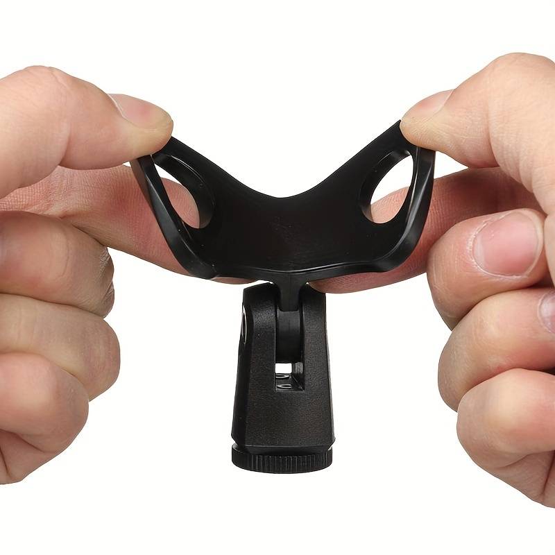 Soporte De Pinza Para Micrófono Universal  Negro