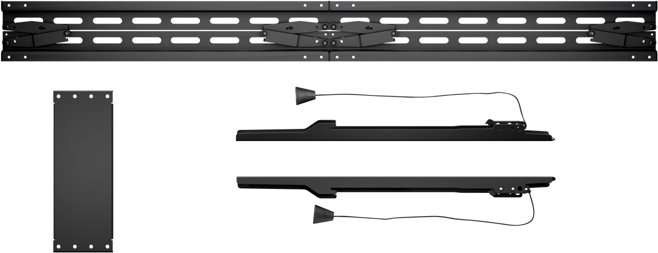 Soporte De Pared Para TV De 43 A 100 Pulgadas Fijo Extraplano  Negro