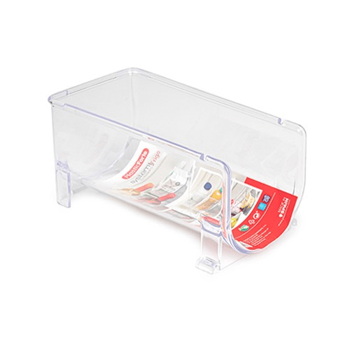 Organizador botellas para frigorifico de plastico  Transparente