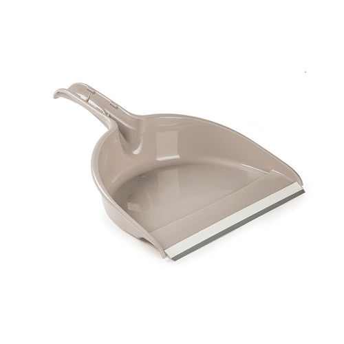 Recogedor de mano plastico con goma  Beige