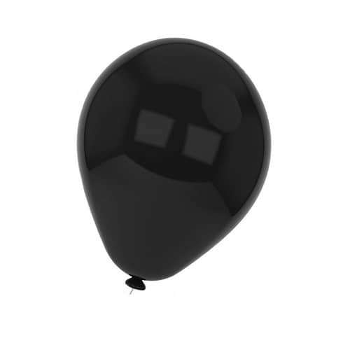 Globo de latex (10 uds) 30 cm Negro