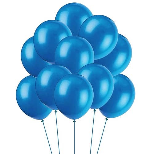Globo de latex (10 uds) 30 cm Azul