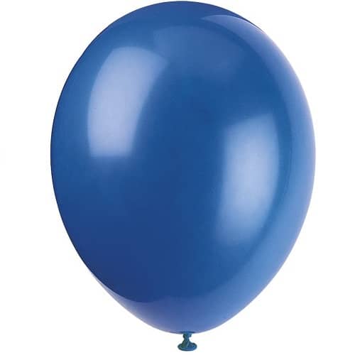 Globo de latex (10 uds) 30 cm Azul