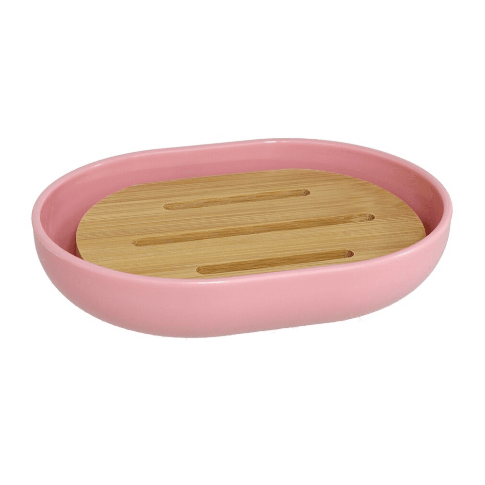 Jabonera baño darwin 12x9 cm 300 ml Rosa claro