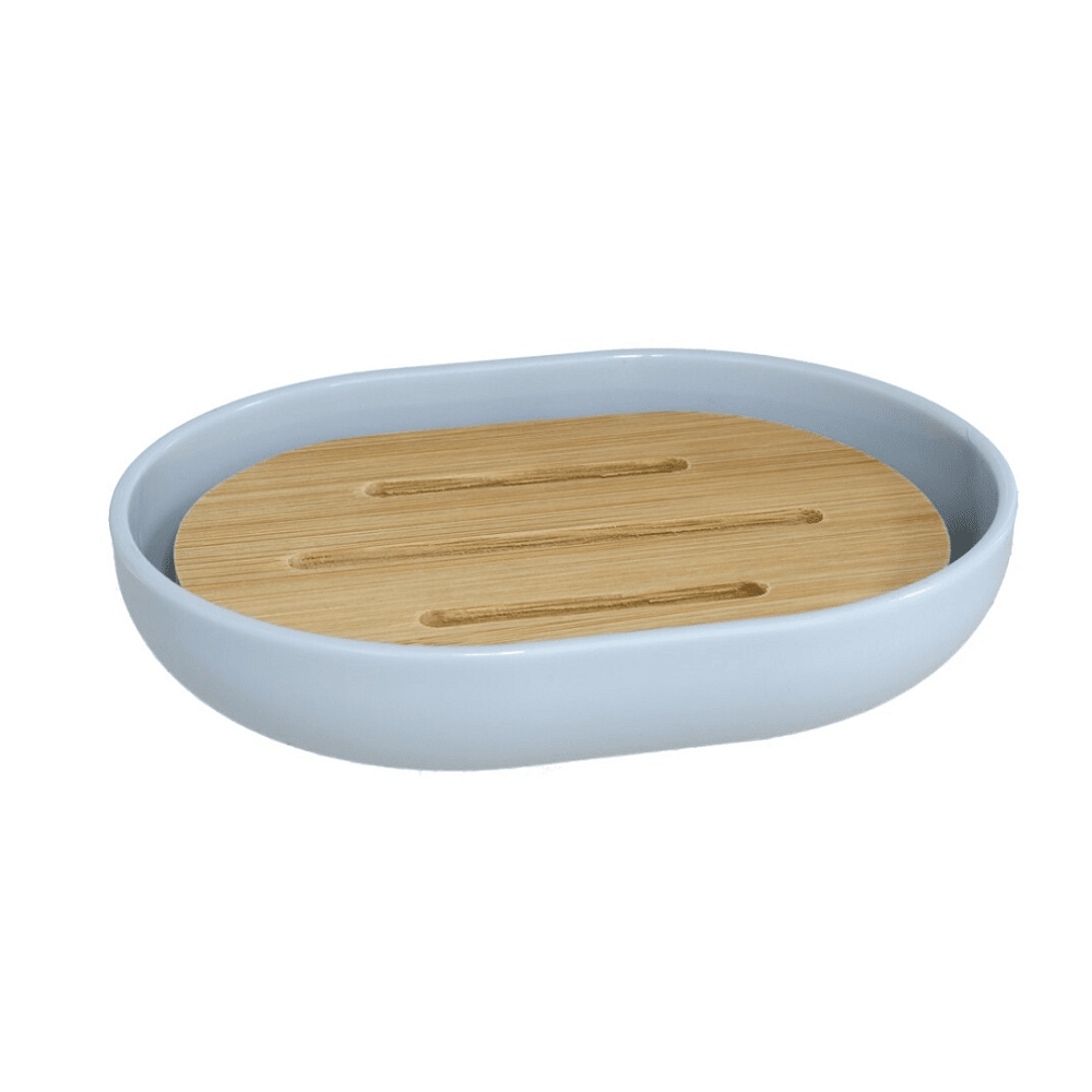 Jabonera baño darwin 12x9 cm 300 ml Azul claro