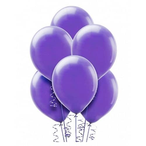 Globo de latex (10 uds) 30 cm Morado