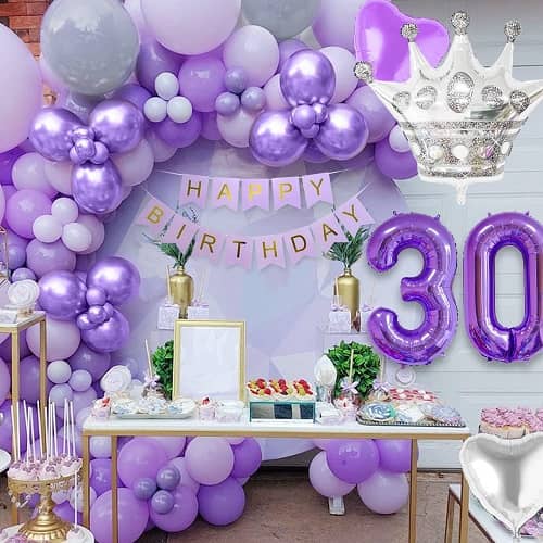 Globo de latex (10 uds) 30 cm Morado