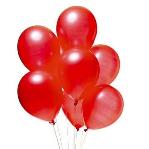 Globo de latex (10 uds) 30 cm Rojo