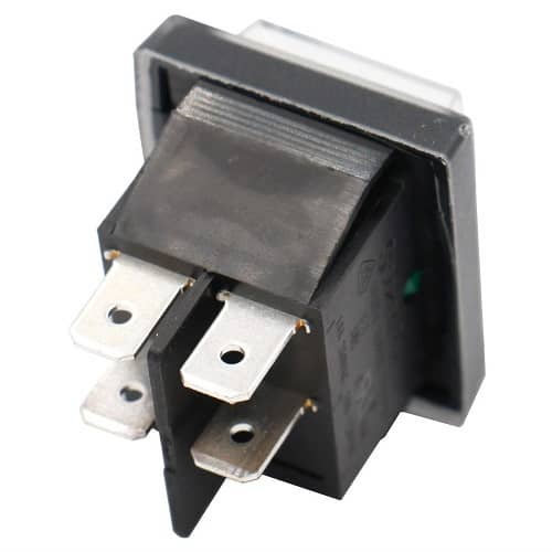 Interruptor basculante ON-OFF DPST 4 vias impermeable  Verde 16 A