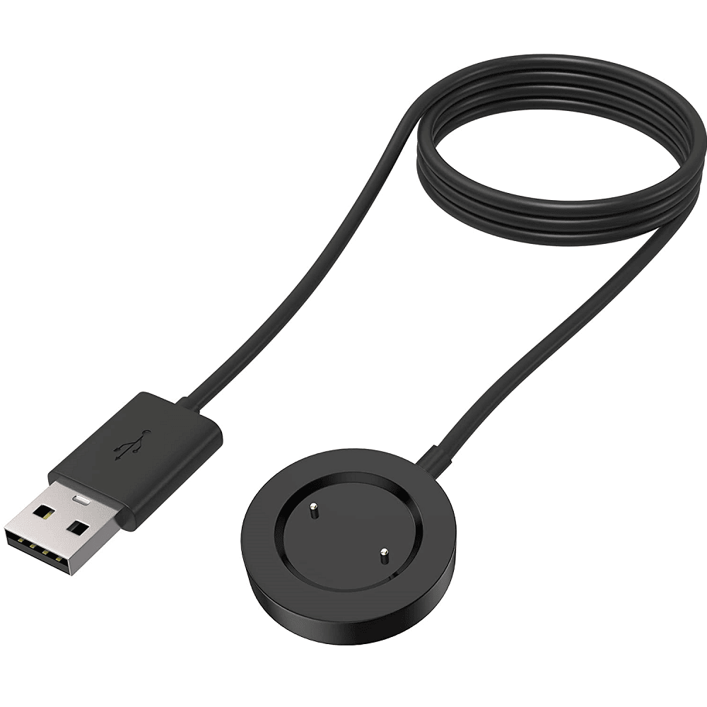 Cable USB carga compatible con Huawei Smartwatch 1 M Negro