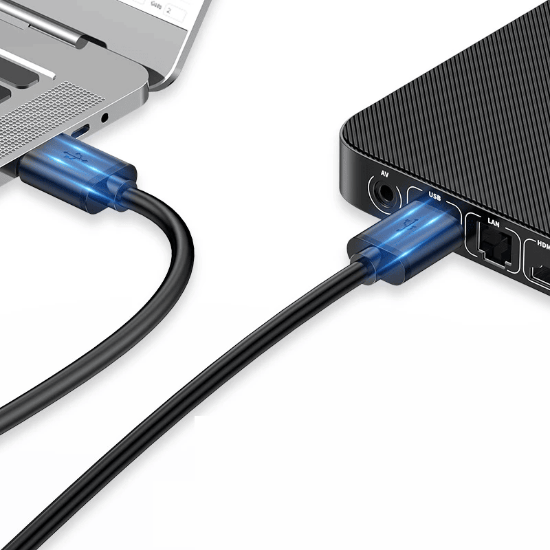 Cable USB 3.0 tipo A macho - macho 1.8 M Negro