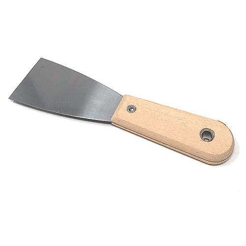 Espatula flexible de pintor con mango de madera 75 mm