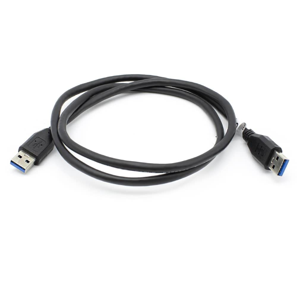 Cable USB 3.0 tipo A macho - macho 1.8 M Negro