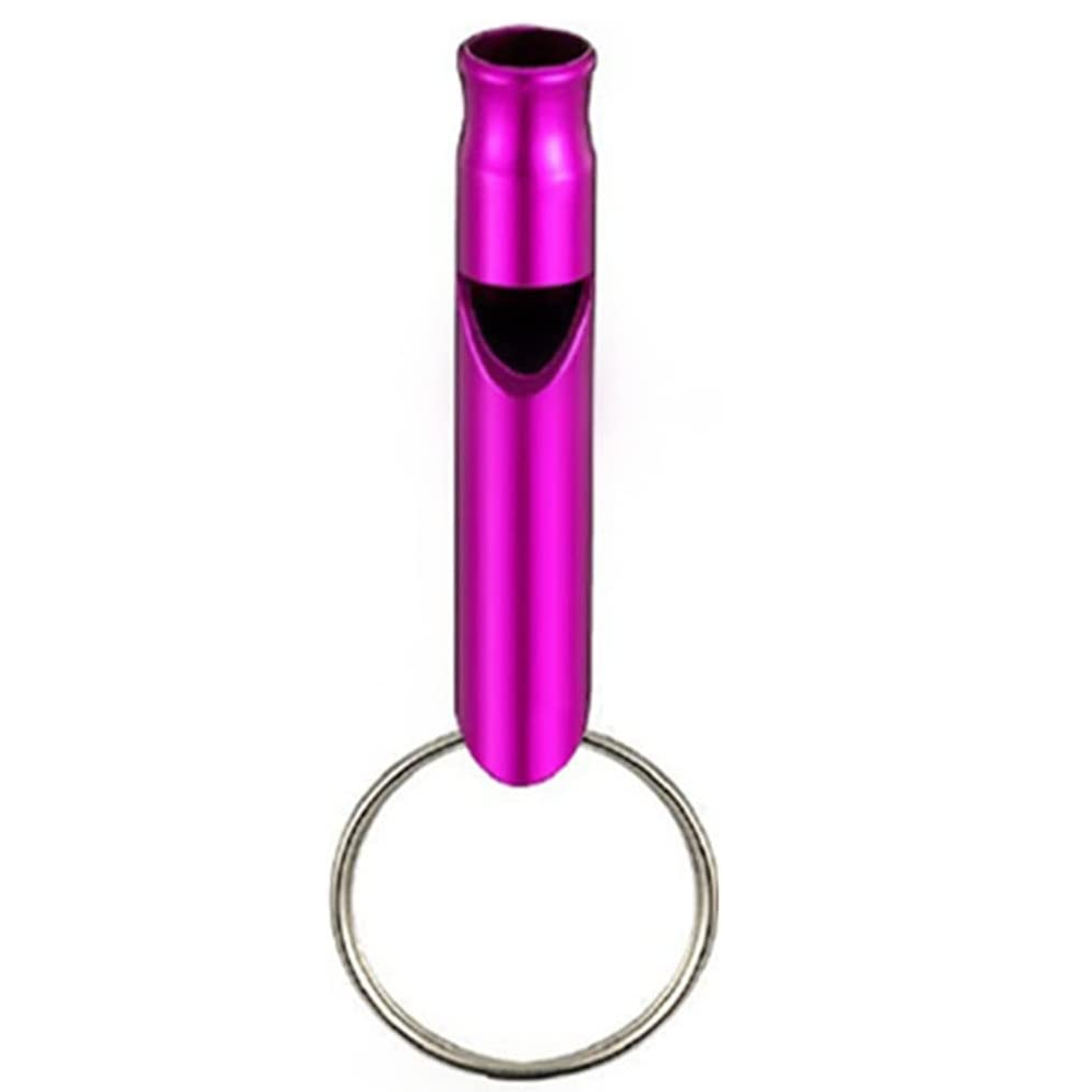 Silbato de supervivencia emergencia para llavero  Morado